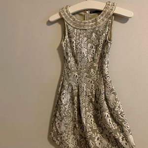 Zara detailed cocktail dress
